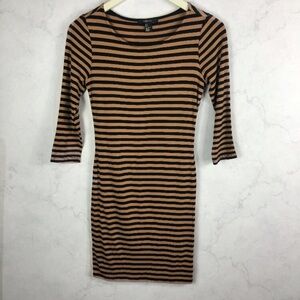 [F21] Classic Striped Body Con Dress